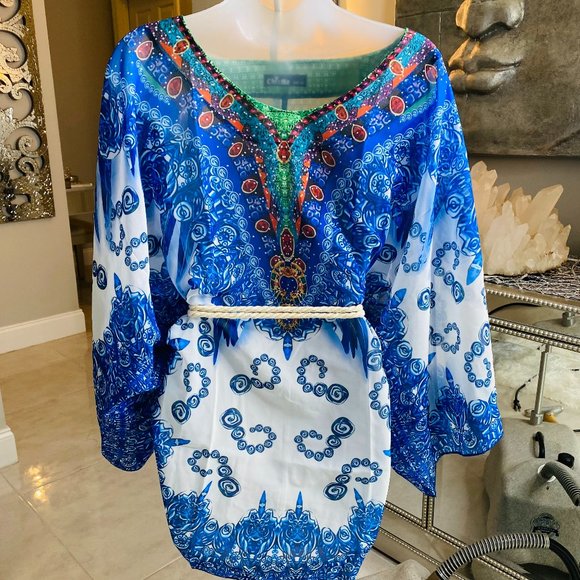 Boho, Chic Batwing Half Sleeve Mini XL 🌴 🍹 🌞🍹 🌴 - Picture 5 of 11